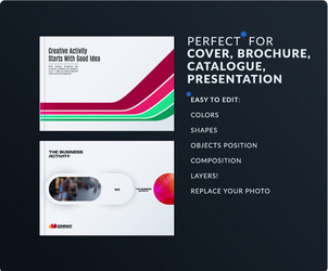 presentation abstract set of modern vector image