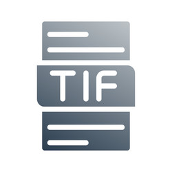 tif document file gradient fill icon can be used vector image
