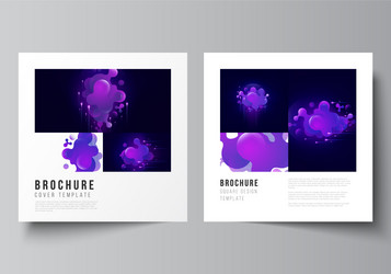 minimal layout two square format vector image