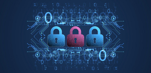 data security cyber or information privacy vector image