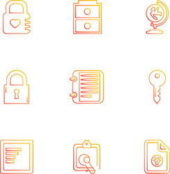 files document clipboard write eps icons set vector image
