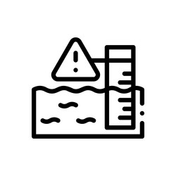 increasing icon thin linear style design isolated vector image