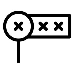 system encrypted through password for high vector image