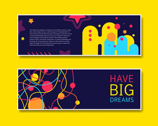 colorful design abstract modern style template vector image