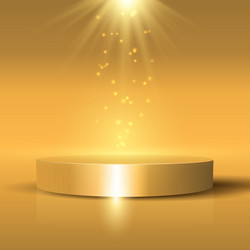display background with empty podium vector image