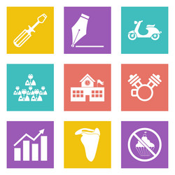 Icons for web design set 12 vector