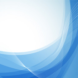 wavy abstract blue background with border vector image