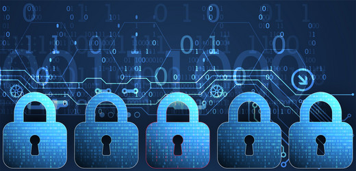 data security cyber or information privacy vector image