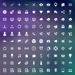 web site icons set design elements vector image