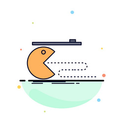 character computer game gaming pacman flat color vector image