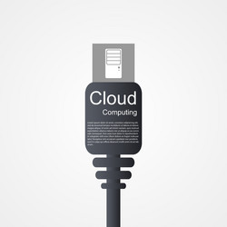cloud computing concept modern design template vector image