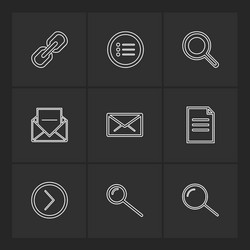 user interface buttons application multimedia vector image