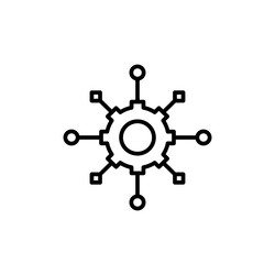 algorithm icon isolated on white background vector image