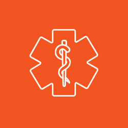 medical symbol line icon vector