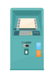 automated teller machine vector image