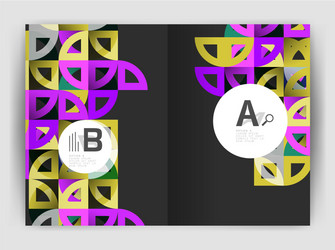 circle abstract backgrounds annual report vector image