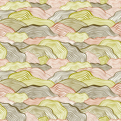 seamless pattern with wavy scale texture vector image