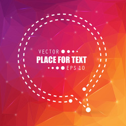 abstract concept empty speech square quote vector image