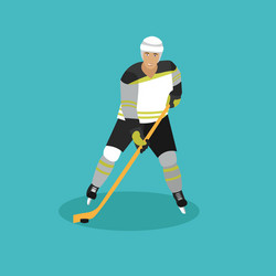 Ice hockey player man vector