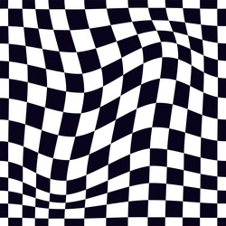 psychedelic checkerboard pattern vector image