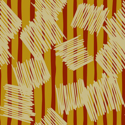 Brushstrokes and thin stripes seamless pattern vector