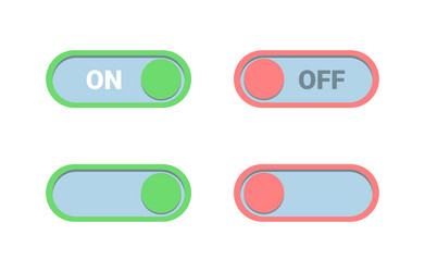 On Off Slider Mobile Ui Toggle Vector Images (over 770)