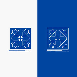 data infrastructure network matrix grid line vector image