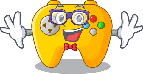 geek video game controller shaped on charcter vector image