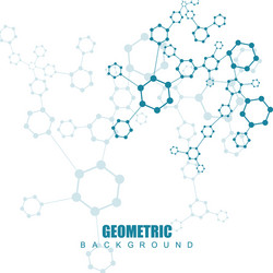Geometric Molecular Network vector image