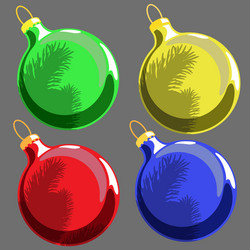 christmas decorations vector