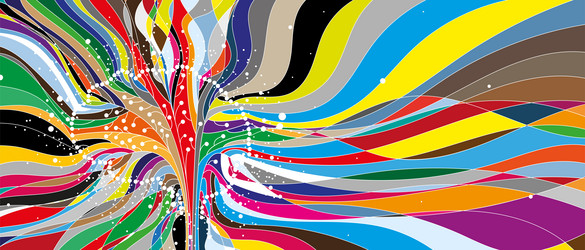 abstract artificial intelligence cloud computing vector image