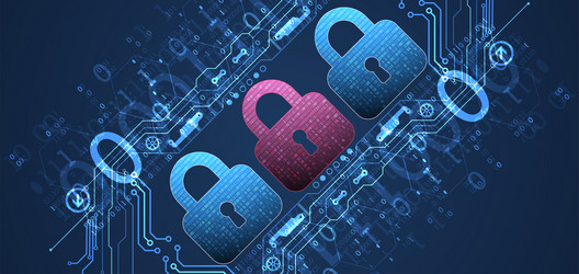 data security cyber or information privacy vector image