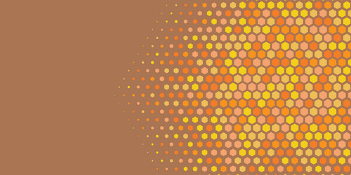 geometric abstract hexagon multi color background vector image