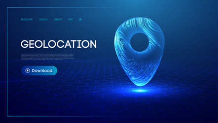 gps map location pin geolocation map mark point vector image