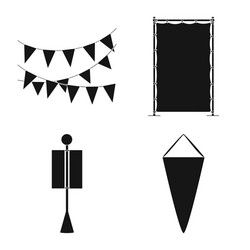 isolated object material and media icon set vector image