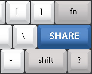 Computer Keyboard - Share Key vector image