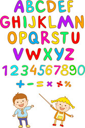 Abc for kids alphabet children fun Royalty Free Vector Image