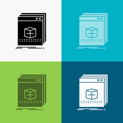 software app application file program icon over vector image