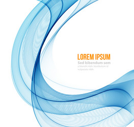 abstract color wave design element vector image