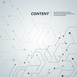 Abstract Hexagonal Connection Pattern vector image