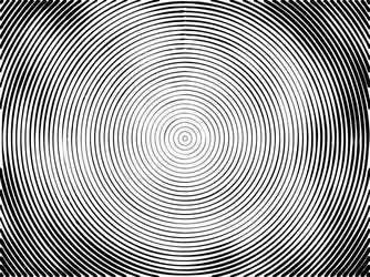 Concentric circles halftone background vector