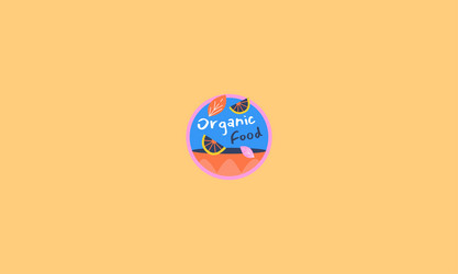 Food label template flat design Royalty Free Vector Image