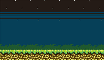 8bit platformer pixel art mobile game assets vector image