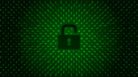 matrix digital binary code background hacking vector image