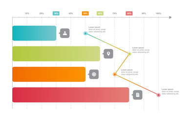 Bar Chart Data Analysis Graph vector image