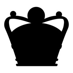 crown icon royal luxury symbol king queen vector