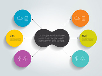 Flowchart diagram scheme infographic element vector