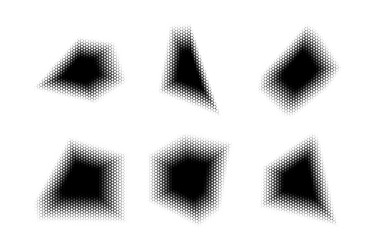 halftone triangle pattern reprographic technique vector image