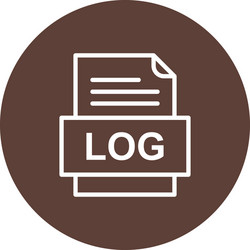 log file document icon vector image
