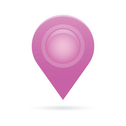purple map pointer icon marker gps location flag vector image